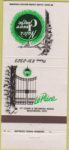 Matchbook Cover - Nate's Inner Circle Beachwood OH 30 Strike