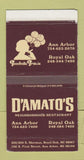 Matchbox - D'Amato's Restaurant Ann Arbor Royal Oak MI