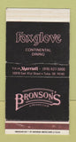 Matchbox - Bronson's Club Foxglove Marriott Hotel Tulsa OK WEAR