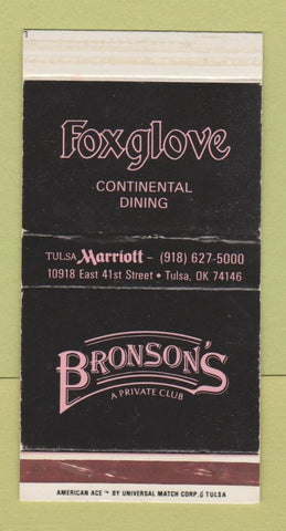 Matchbox - Bronson's Club Foxglove Marriott Hotel Tulsa OK WEAR