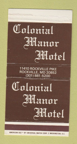 Matchbox - Colonial Manor Motel Rockville MD