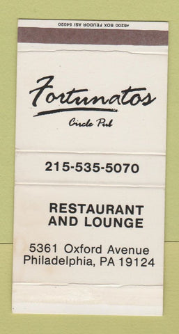 Matchbox - Fortunatos Circle Pub Philadelphia PA restaurant