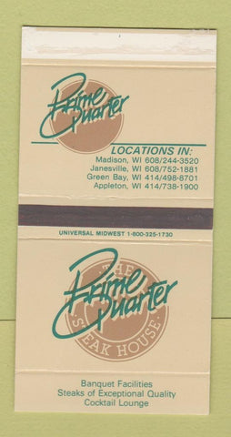 Matchbox - Prime Quarter Steak House Madison Janesville Green Bay Appleton WI