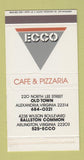 Matchbox - Ecco Cafe Pizza Alexandria Arlington VA