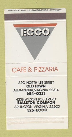 Matchbox - Ecco Cafe Pizza Alexandria Arlington VA