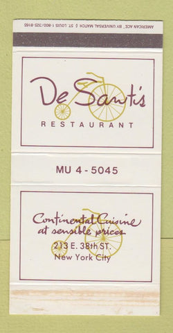 Matchbox - De Santi's Restaurant New York City