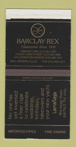 Matchbox - Barclay Rex Tobacco New York City?