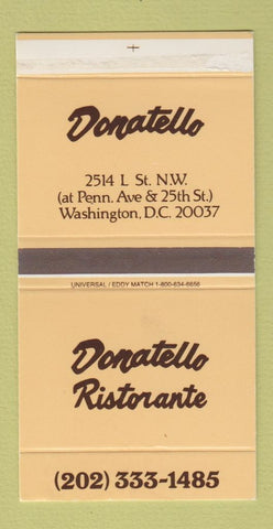 Matchbox - Donatello Ristorante Washington DC