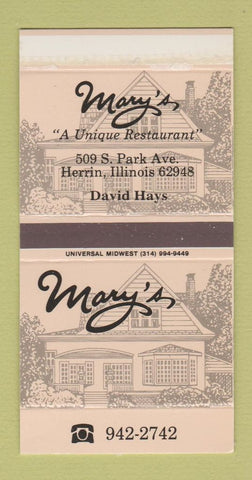 Matchbox - Mary's Restaurant Herrin IL David Hays