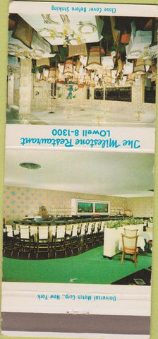 Matchbook Cover - Milestone Restaurant NY 30 Strike