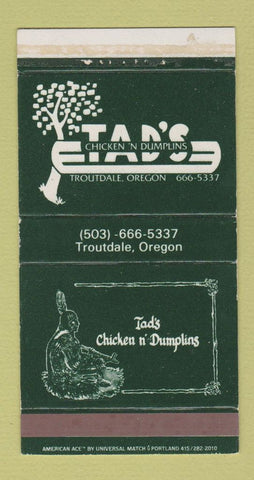 Matchbox - Tad's Restaurant Chicken n Dumplins Troutdale OR