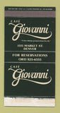 Matchbox - Cafe Giovanni Denver Colorado