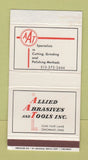 Matchbox - Allied Abrasives Tools Cincinnati OH cutting grinding
