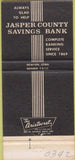 Matchbook Cover - Jasper County Savings Bank Newton IA 30 Strike