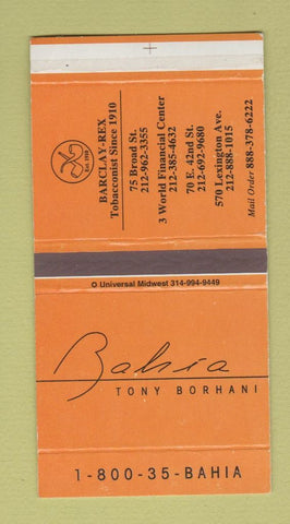 Matchbox - Bahia Tony Borhani Restaurant New York City?