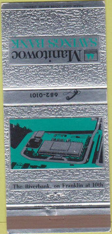Matchbook Cover - Manitowoc Savings Bank WI 30 Strike