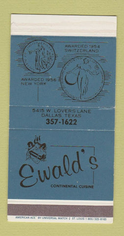 Matchbox - Ewald's Restaurant Dallas TX