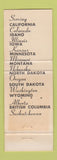 Matchbook Cover - United Buckingham Freight Lines Trucking