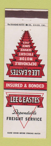 Matchbook Cover - Lee & Eastes Freight Trucking