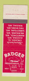 Matchbook Cover - Badger Freight Trucking Chicago IL Milwaukee Wausau Algoma WI