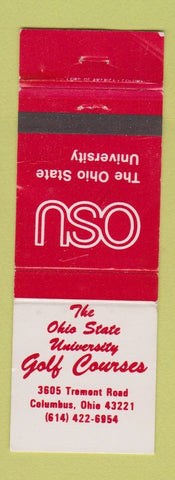 Matchbook Cover - Ohio State University Golf Course Columbus OH WORN