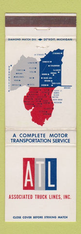 Matchbook Cover - Associated Truck Lines Trucking WEAR