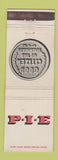 Matchbook Cover - PIE Trucking Pacific Intermountain Express