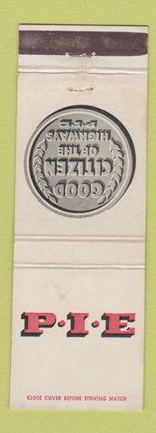 Matchbook Cover - PIE Trucking Pacific Intermountain Express