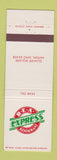 Matchbook Cover - REA Express Restaurant Akron OH