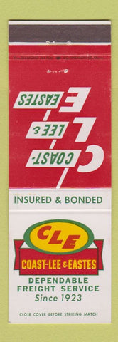 Matchbook Cover - CLE Trucking Coast Lee & Eastes