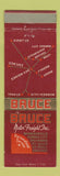 Matchbook Cover - Bruce Motor Freight Trucking Minneapolis MN St Paul Chicago
