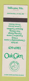 Matchbook Cover - Oak Glen Country Club Golf Stillwater MN