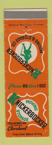 Matchbook Cover - Knickerbocker Moving Storage Trucking Cleveland OH