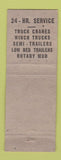 Matchbook Cover - Crail Transportation Trucking Long Beach CA WEAR