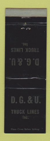 Matchbook Cover - DG&U Truck Lines WEAR