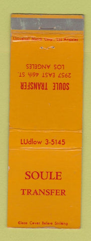 Matchbook Cover - Soule Transfer Trucking Los Angeles CA