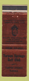 Matchbook Cover - Tarpon Springs Golf Club FL WEAR