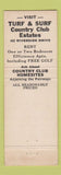 Matchbook Cover - Tarpon Springs Golf Club FL WEAR