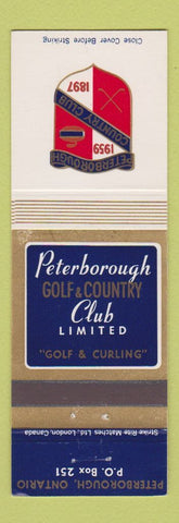 Matchbook Cover - Peterborough Country Club 1959 ON