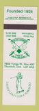 Matchbook Cover - Ladies Golf Club of Toronto ON