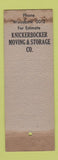 Matchbook Cover - Knickerbocker Moving Storage Trucking Cleveland OH WEAR
