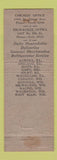 Matchbook Cover - Advance Transportation Trucking Chicago Milwaukee