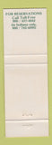 Matchbook Cover - French Lick Springs Golf Tennis Resort IN WEAR