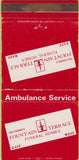 Matchbook Cover - Fountain Terrace Funeral Homes Evansville IN 30 Strike