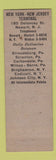 Matchbook Cover Fowler Williams Freight Lines Trucking William Lumley Newark NJ