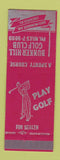 Matchbook Cover - Bunker Hill Golf Club Chicago IL RED