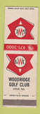 Matchbook Cover - Woodridge Golf Club Lisle IL