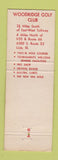 Matchbook Cover - Woodridge Golf Club Lisle IL