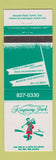 Matchbook Cover - Kingway Park Golf Country Club Aylmer QC