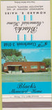 Matchbook Cover - Black's Memorial Home Arlington Heights IL 30 Strike